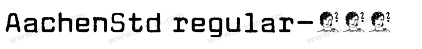 AachenStd regular字体转换